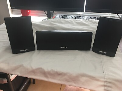 #ad Sony Surround Sound Speakers 2.1 System Two SS TS92 and One SS CT91 Black $23.96