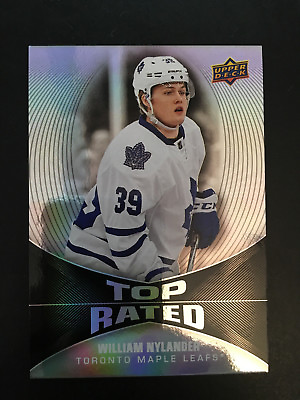 #ad 16 17 UPPER DECK OVERTIME TOP RATED #TR 8 WILLIAM NYLANDER MAPLE LEAFS *54226 $2.99