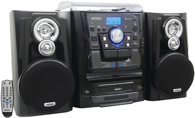 #ad Jensen JMC 1250 Bluetooth Turntable CD Cassette Radio Music Entertainment System $199.99