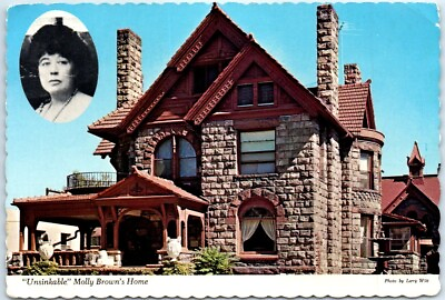 #ad Postcard quot;Unsinkablequot; Molly Brown#x27;s Home Denver Colorado $11.99