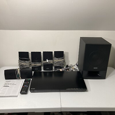 #ad Sony BDV E390 3D Blu Ray Full Home Theater System Remote Speakers SubWoofer $129.99