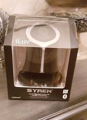 #ad iLuv Syren Portable Bluetooth Speaker w Easy NFC assisted Pairing NIB $99.99
