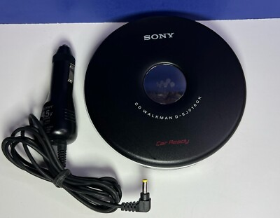 #ad Sony Car Ready CD Walkman D EJ016CK CD R RW G Protection w Car Power Adapter $23.99