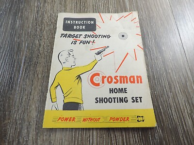 #ad Vintage Crossman Home Shooting Set Instruction Book $15.00