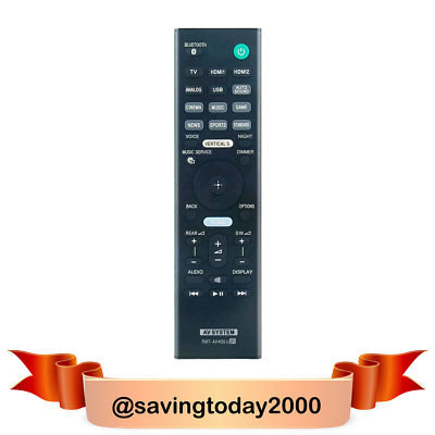 #ad New Remote Control for Sony Soundbar System HT A7000 HTA7000 RMT AH509U $12.99