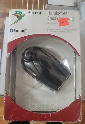 #ad Parrot Minikit Black Wireless Portable Bluetooth Car Speakerphone Kit $19.90