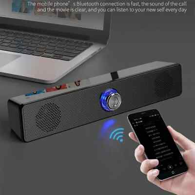 #ad New Soundbar with Subwoofer TV Sound Bar Home Theatre System Bluetooth Speaker $27.55