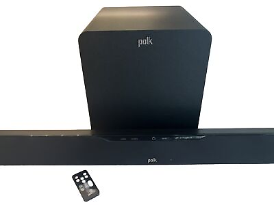 #ad Polk Audio Surroundbar 9000 Soundbar and Wireless Subwoofer With Remote $149.99