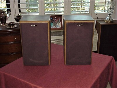 #ad A Rare Vintage Working Pair of SONY SS U310 Bookshelf Speakers Excellent Cond $137.00