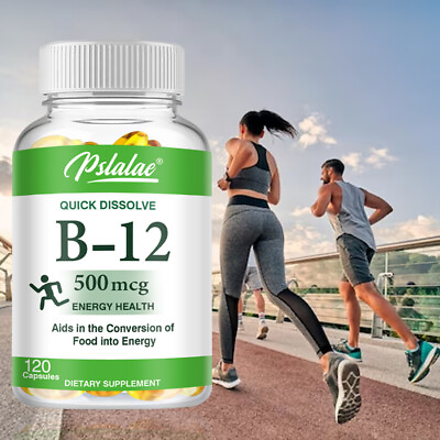 #ad Quick Dissolve Vitamin B 12 Capsules Energy Booster Healthy Conversion of Food $14.10