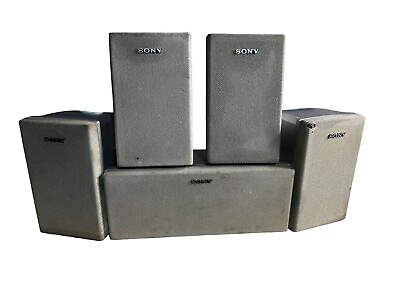 #ad Sony SS MSP75 SS CNP75 Surround Sound Speakers 5pc Set $31.14