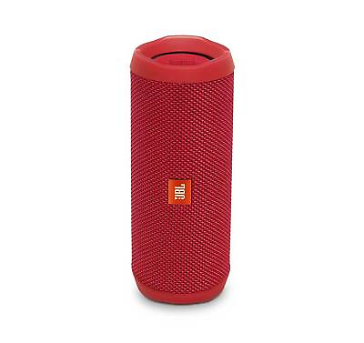 #ad JBL FLIP 4 Red Open Box Waterproof Bluetooth Speaker $69.97