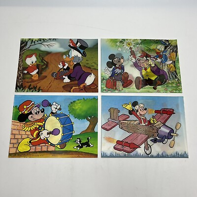#ad #ad Walt Disney Mickey Mouse Duck Pete Band Plane Moving Postcard Toppan Top Stereo $60.00