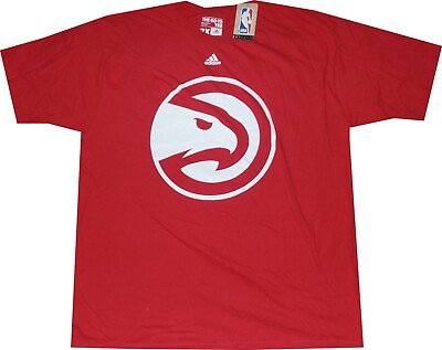 #ad Atlanta Hawks Primary Logo Red Adidas T Shirt Closeout New tags 2XL $11.35