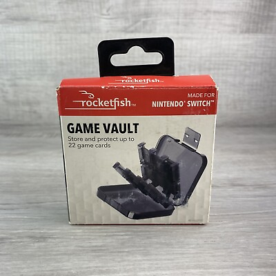 #ad Rocketfish Universal Game Vault Case For Nintendo Switch amp; Lite Smoke Black $7.99