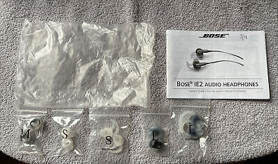 #ad Bose IE2 Earbuds 5 Sets Manual Small Medium Large Tip Sizes NEW $13.99