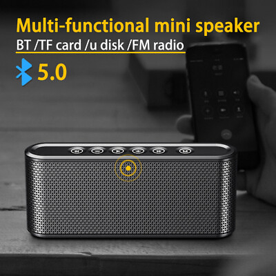 #ad #ad 8000mAh Wireless Bluetooth Speaker Portable Stereo Bass USB FM Radio Aux TF $28.00