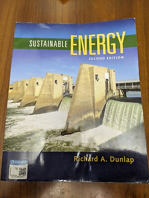 #ad Sustainable Energy 2nd by Dunlap Richard A. Cengage 2017 Very good Condition $59.50