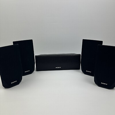 #ad Sony Surround Sound 5 Speaker System Black SS CT91 SS TS94 SS TS92 AU $132.95