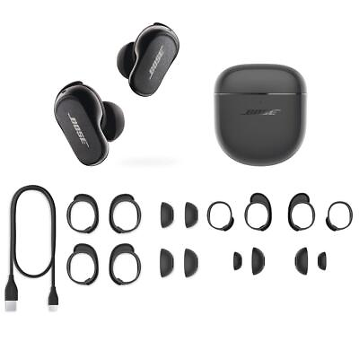 #ad Bose QuietComfort Earbuds II Triple Black with Alternate Sizing Kit $269.00
