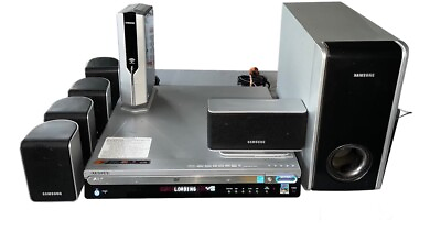 #ad #ad Samsung HT WP38 5Disc DVD Changer Channel Home Theater System with speakers $129.99