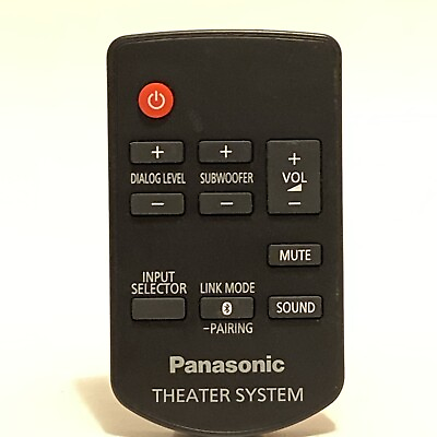 #ad Genuine Panasonic Remote Control N2QAYC000083 for TV Soundbar Home Theater Audio $13.95
