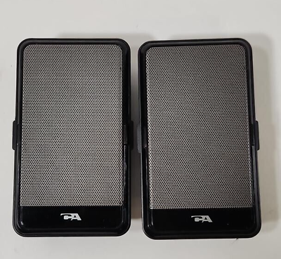 #ad Pair of Magnetic Portable Desktop Computer Speakers w USB amp; Audio JacksUntested $8.49