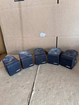 #ad 5x Bose Redline Single Cube Speakers Lifestyle Acoustimass Black $49.95