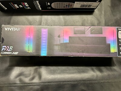 #ad Vivitar RGB Corner Light Bar Reacts to Music and Sound with LED Lighting $23.00