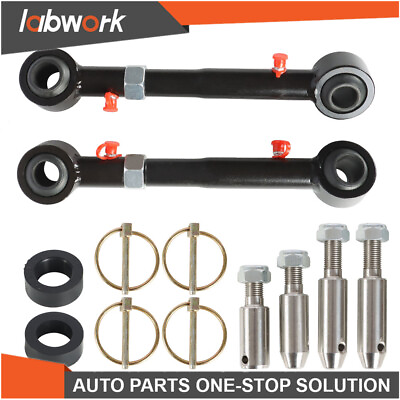 #ad Labwork Front Sway Bar Links 2.5 6quot; lifts For 2007 2018 Jeep Wrangler JK JKS $34.19