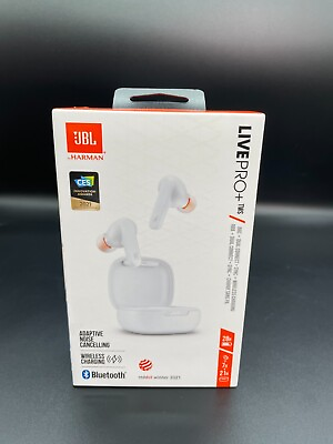 #ad New JBL Harman Live PRO TWS Wireless In Ear Noise Cancelling Headphones White $57.99