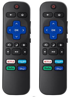 #ad 2pack Remote Control Replacement for All Roku TVTCL Hisense Onn Roku $19.99