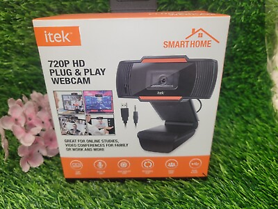#ad iTek Smart Home HD 720P Plug and Play Webcam w Built in Microphone 30fps $7.79