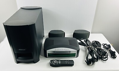 #ad Bose AV3 2 1 III Powered Speaker System Media Center w Subwoofer Cables Remote $199.99