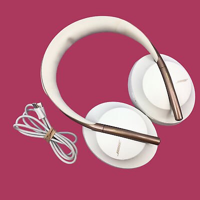 #ad Bose Headphones 700 423352 Noise Cancelling Wireless Headset White Bronze #U5649 $123.59