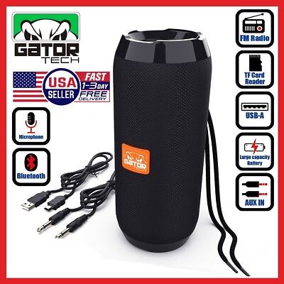 #ad Bluetooth Wireless Portable Speaker Waterproof Stereo Bass USB TF FM Radio LOUD $18.99