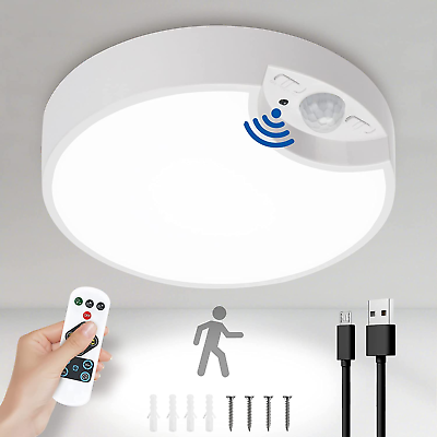 #ad Motion Sensor Ceiling Light Wireless Ceiling Light with USB Rechargeable Batter $27.49