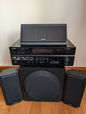 #ad Yamaha YHT 899UBL 5.1 Channel AV Home Theater Speakers Subwoofer AV Receiver $699.99