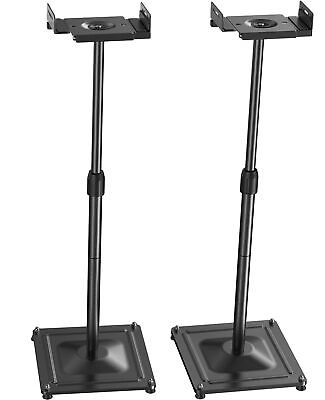 #ad #ad Universal Speaker Stands Height Adjustable Extend 33.3” to 45.1” Holds $45.99