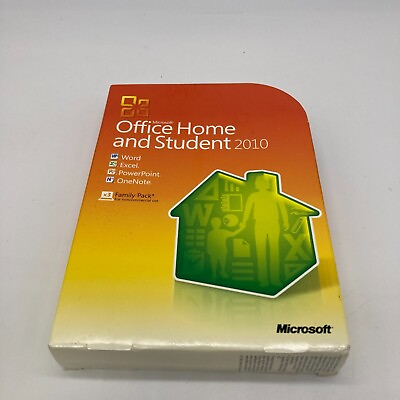 #ad Microsoft Office Home and Student 2010 Software for Windows Used W Key amp; Guide $29.99