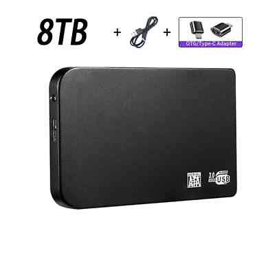 #ad 8TB Portable External Hard Drive USB3.0 Interface HDD For Mobile PC Laptop $50.00