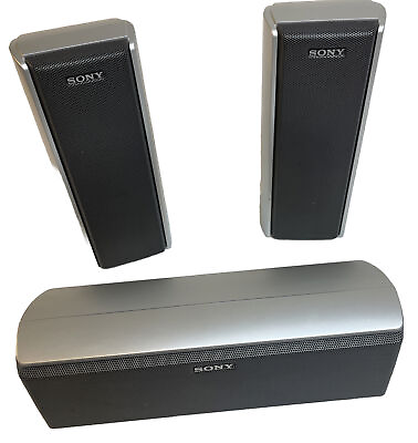 #ad Sony Home Theater Speaker System SS TS51 SS CT51 3 Speakers Tested Working $22.36