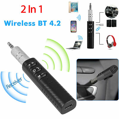 #ad Wireless 3.5mm Car Bluetooth Mini Receptor Receiver Audio Speaker Adapter AUX $2.59