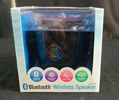 #ad iLive ISB14PR Bluetooth Speaker with Changing LED Rare $14.78