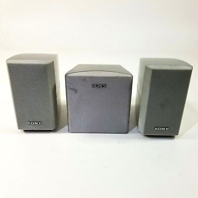 #ad Sony Set Of 3 Surround Sound Speaker System 2 SS MSP2 amp; 1 Center SS MSP66R $75.00