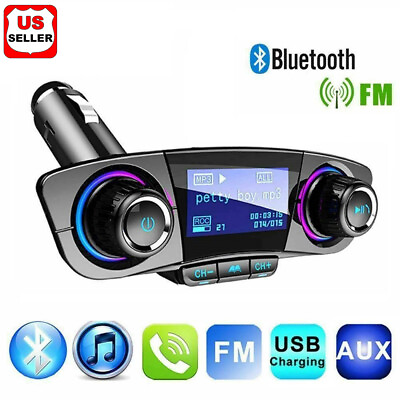 #ad Bluetooth Car FM Transmitter MP3 Player Hands free Radio Adapter Kit USB Charger $16.97