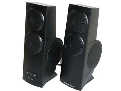 #ad MP USB 2.0 Virtual Surround Sound Gaming Speakers Touch Input Black $14.99