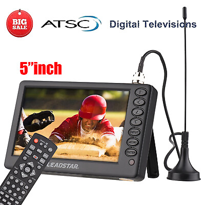 #ad #ad 5quot;in Portable Digital ATSC TV Television HD Video Player Support FM USB TF U3V5 $59.88