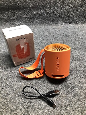#ad Genuine Sony SRSXB100 Portable Bluetooth Wireless Speaker Orange $33.95