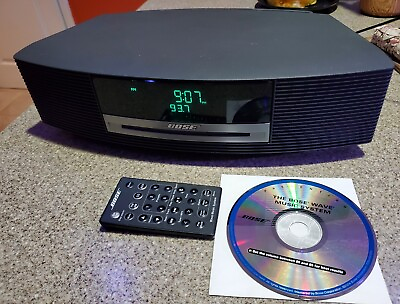 #ad Bose Wave Music System AM FM Radio CD Clock with Remote and Demo CD $249.99